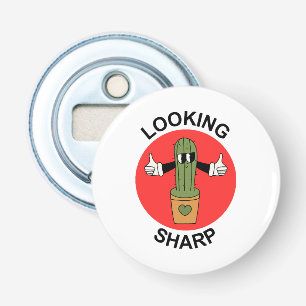 Looking Sharp Cactus Pun Bottle Opener