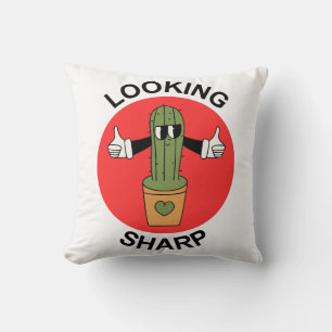 Looking Sharp Cactus Pun Cushion