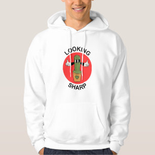 Looking Sharp Cactus Pun Hoodie