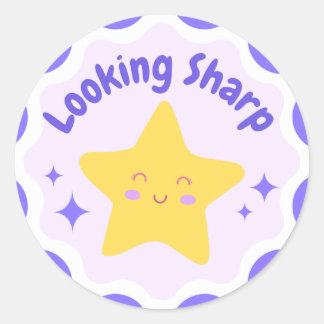 Looking Sharp Classic Round Sticker