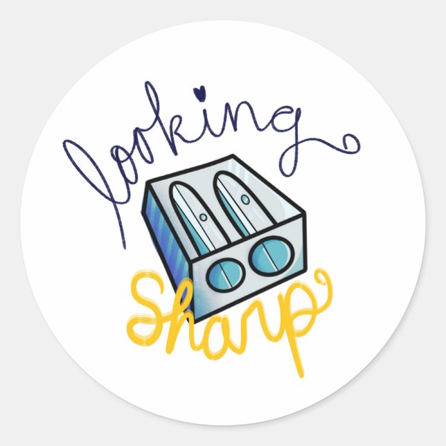 Looking Sharp! Classroom Stickers (Front)