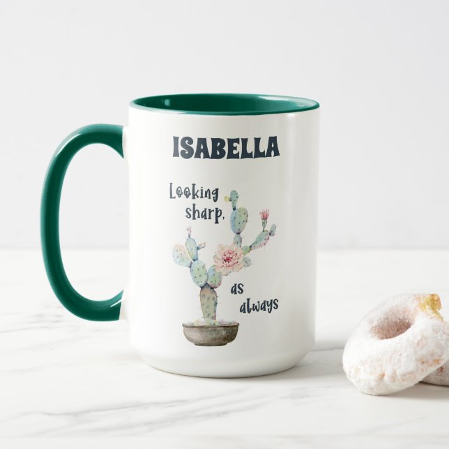 Looking sharp! Custom mug (With Donut)