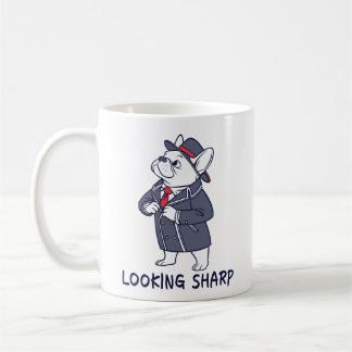 Looking Sharp Dapper French Bulldog Funny Coffee M Coffee Mug