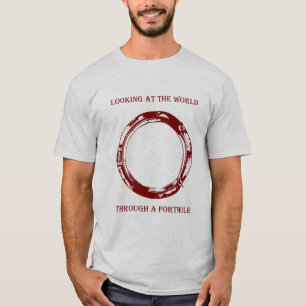 Looking through a porthole one colour shirt