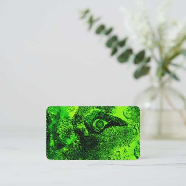 looking to green business card (Standing Front)