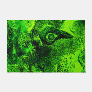 looking to green doormat