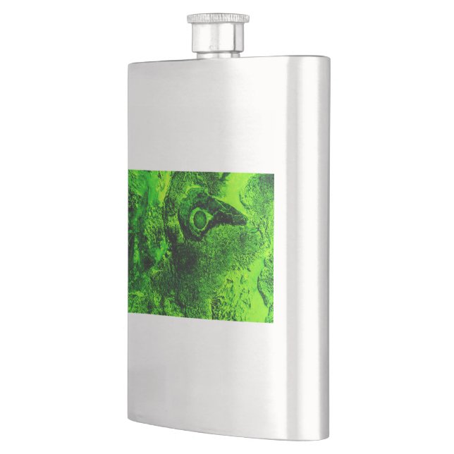 looking to green hip flask (Left)