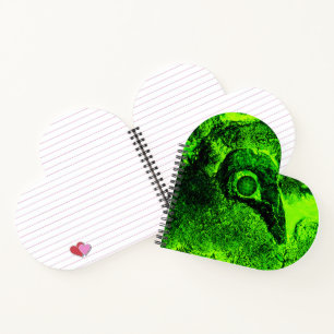 looking to green notebook