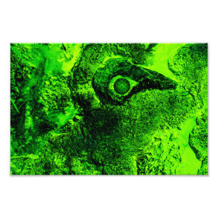 looking to green photo print