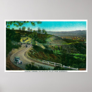 Looking towards Antelope Valley from Sandberg's Poster