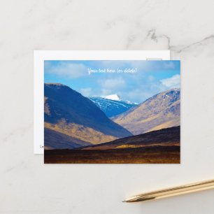 Looking towards Glen Etive, Scotland Postcard
