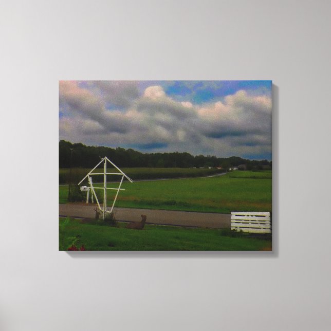 Looking Towards the Hills Canvas Print (Front)