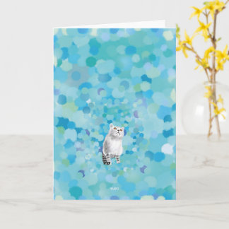 Looking up at the cat card