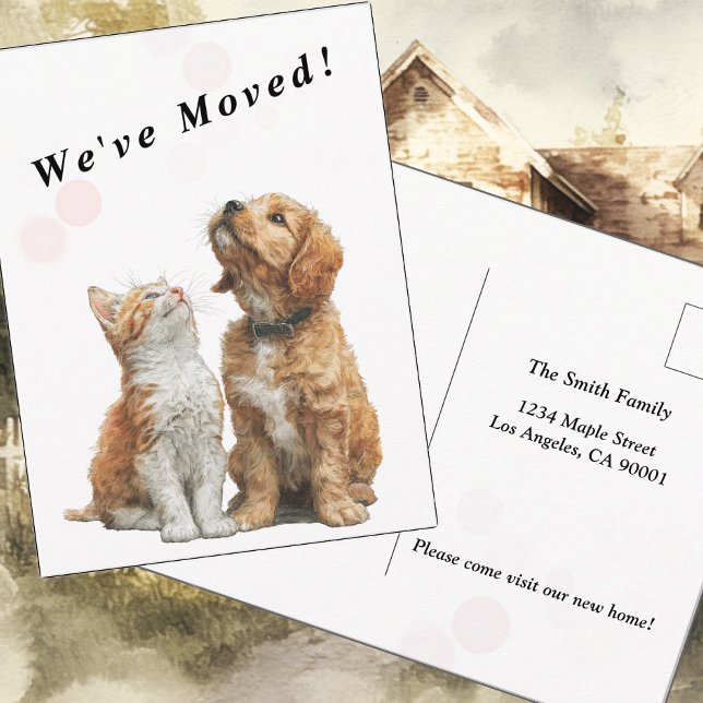 Looking Up at You – Moving Announcement  Postcard (Creator Uploaded)