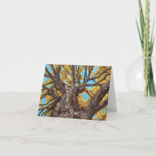 Looking Up thank you note card