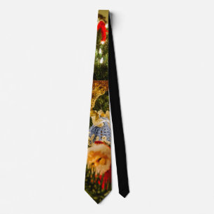 Looking Up The Christmas Tree Neck Tie