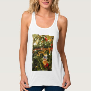 Looking Up The Christmas Tree Singlet
