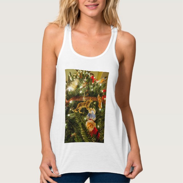 Looking Up The Christmas Tree Singlet (Front)