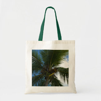 Looking Up to Coconut Palm Tree Tropical Nature Tote Bag