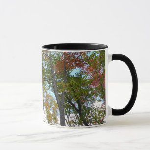 Looking Up to Fall Leaves I Colourful Fall Foliage Mug