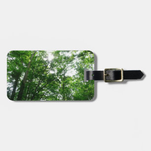 Looking Up to Summer Trees Luggage Tag