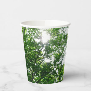 Looking Up to Summer Trees Paper Cups