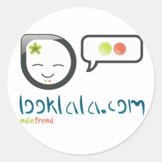 looklala.com classic round sticker