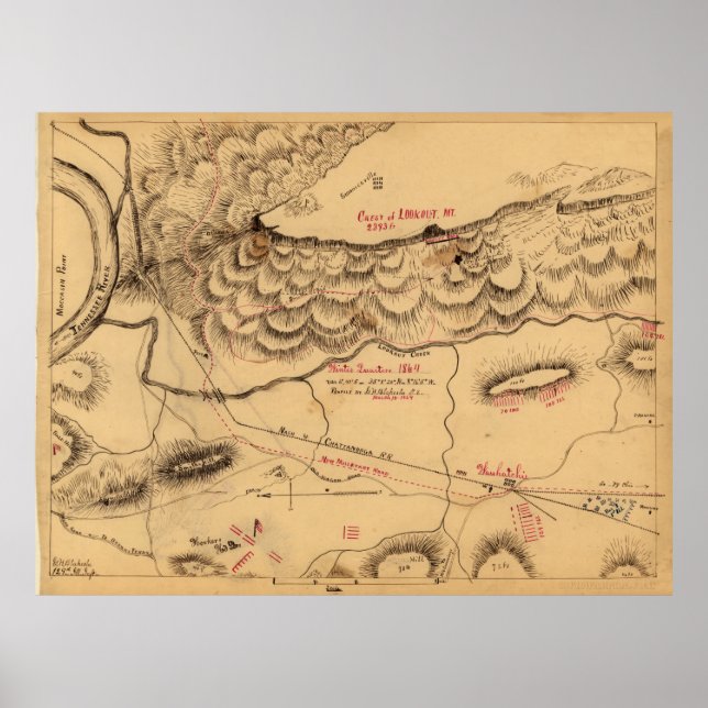 Lookout Mountain, Winter Quarters 1864 Poster (Front)