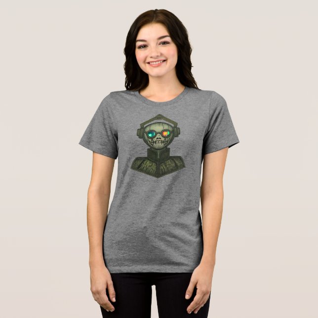 Looksee Skull  Tri-Blend Shirt (Front Full)