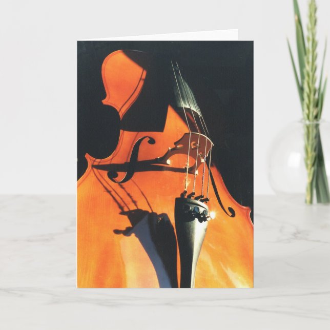 Looming Cello greeting card (Front)