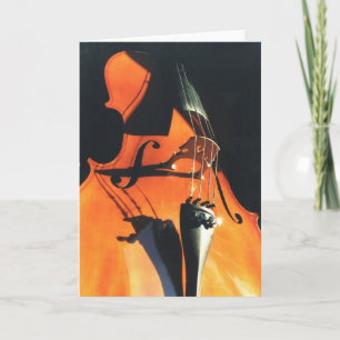 Looming Cello greeting card