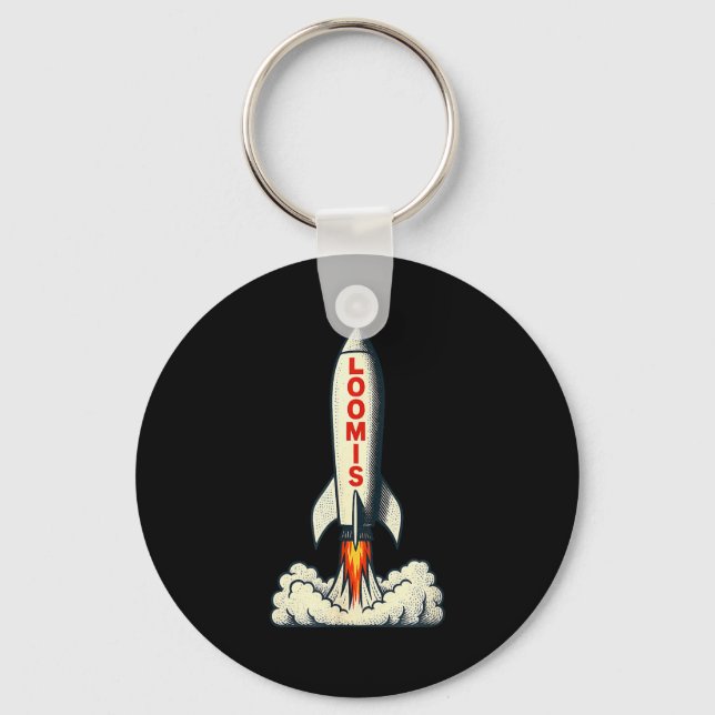 Loomis Rocket!  Key Ring (Front)
