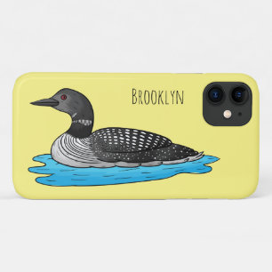 Loon bird cartoon illustration Case-Mate iPhone case