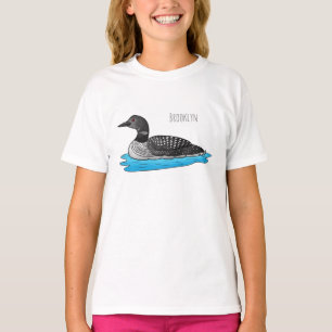 Loon bird cartoon illustration  T-Shirt
