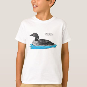 Loon bird cartoon illustration T-Shirt