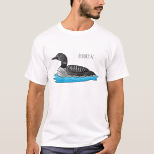 Loon bird cartoon illustration  T-Shirt