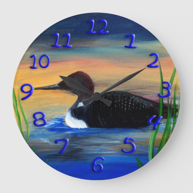 Loon clock  from Minnesota memories (Front)