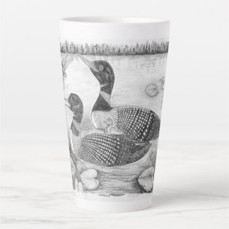 Loon Family Latte Mug