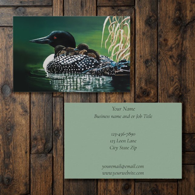 Loon Family Outing Business Card (Creator Uploaded)