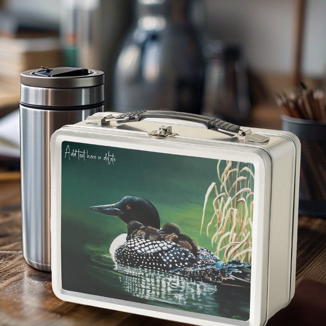 Loon Family Outing Metal Lunch Box (Creator Uploaded)