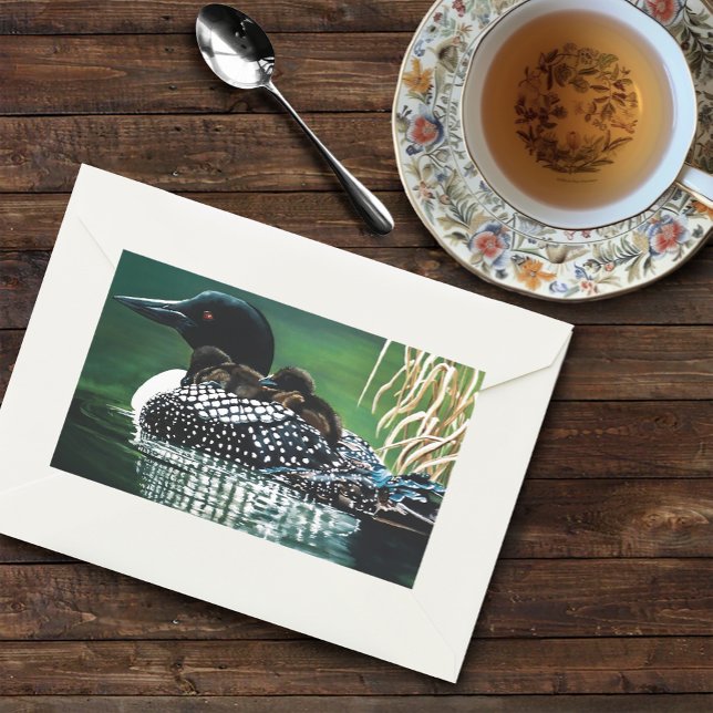 Loon Family Outing Rectangular Sticker (Creator Uploaded)