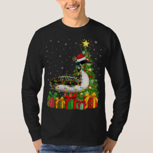 Loon Lighting Xmas Tree Santa Hat Loon Christmas T-Shirt