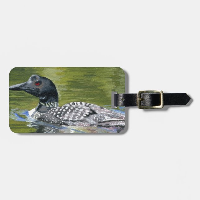 Loon Luggage Tag (Front Horizontal)