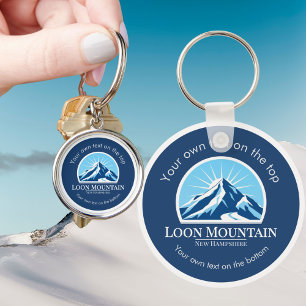 Loon Mountain New Hampshire ski vacation  Key Ring