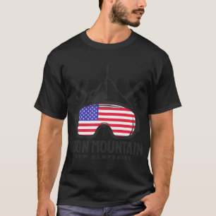 Loon Mountain New Hampshire Usa Ski Retro Skiing  T-Shirt