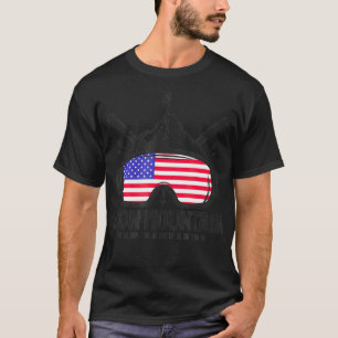 Loon Mountain New Hampshire USA Ski Retro Skiing  T-Shirt