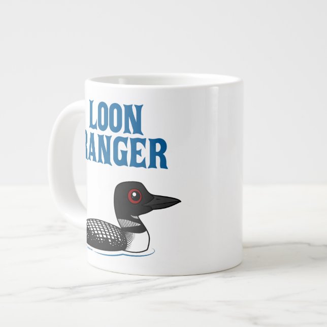 Loon Ranger Large Coffee Mug (Front Left)