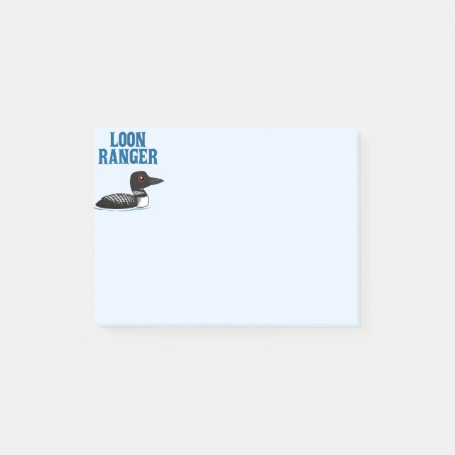 Loon Ranger Post-it Notes (Front)