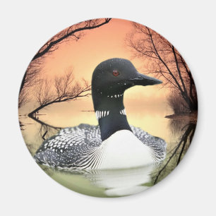 Loon Reflections Magnet