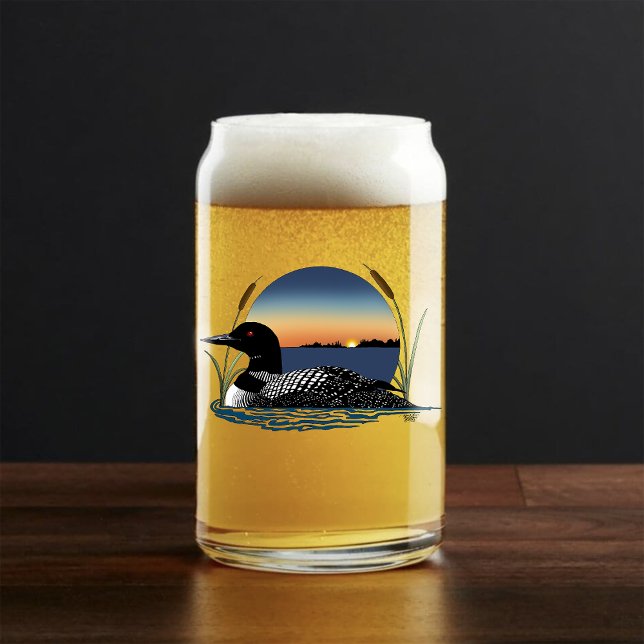 Loon Sunset Blue Can Glass (Creator Uploaded)